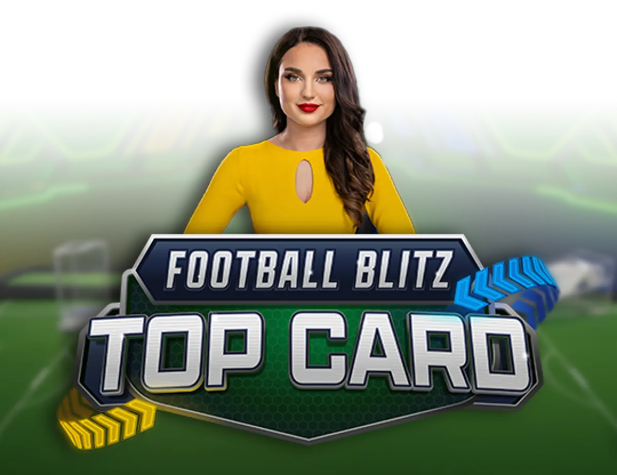 Football Blitz Top Card live casino artwork
