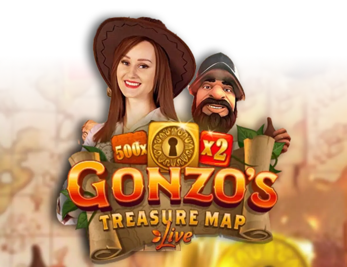 Gonzo's Treasure Map Live live casino artwork